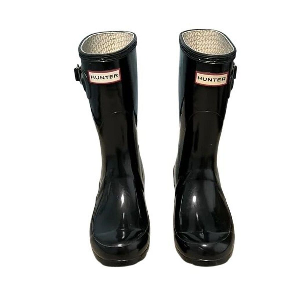 Hunter Women’s Original Tall Gloss Rain Boots Size 5 Waterproof Adjustable